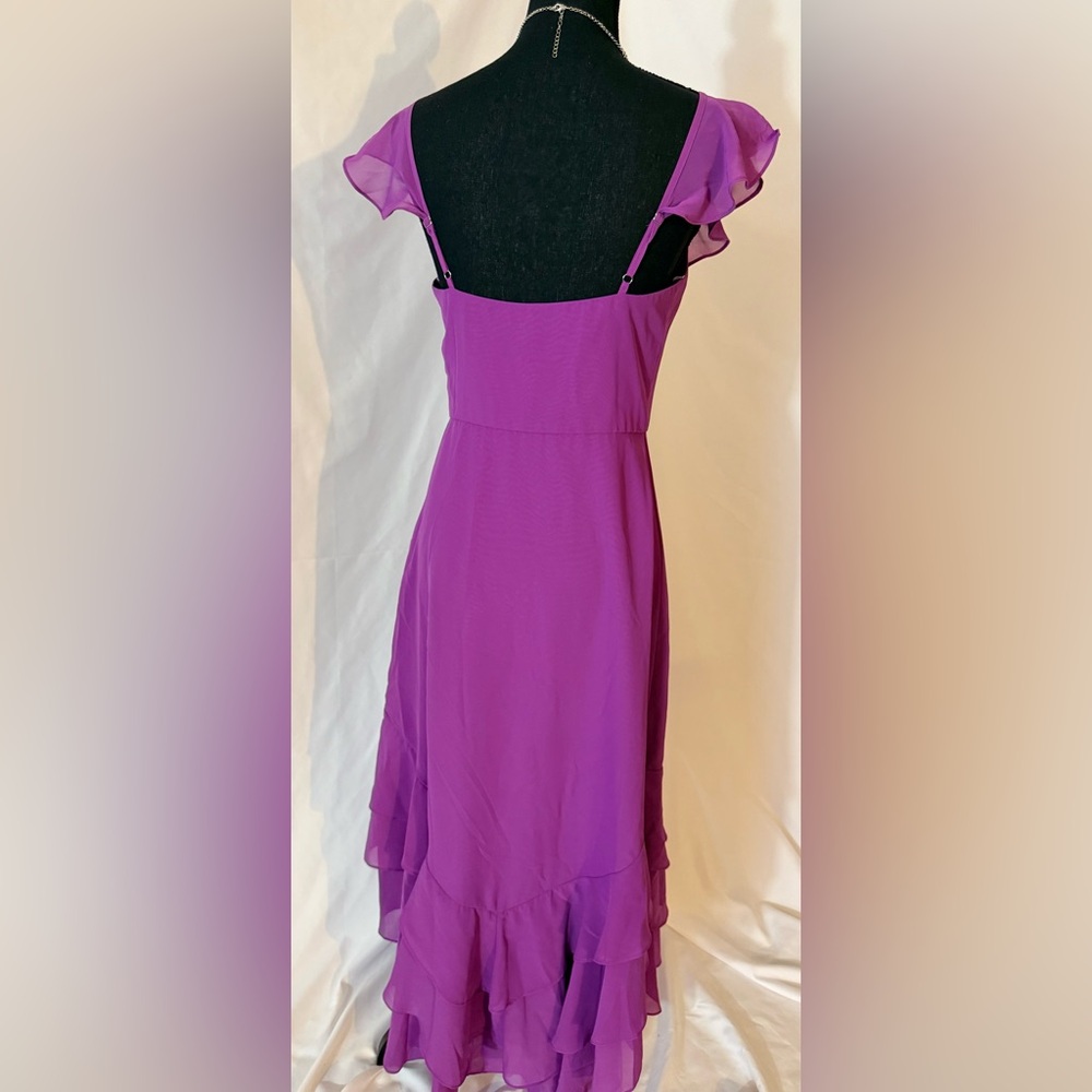 Chic Ruffled High-Low Dress - Picture 4 of 6